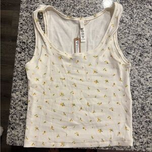 Skims COTTON RIB TANK | MARIGOLD ROSEBUD PRINT